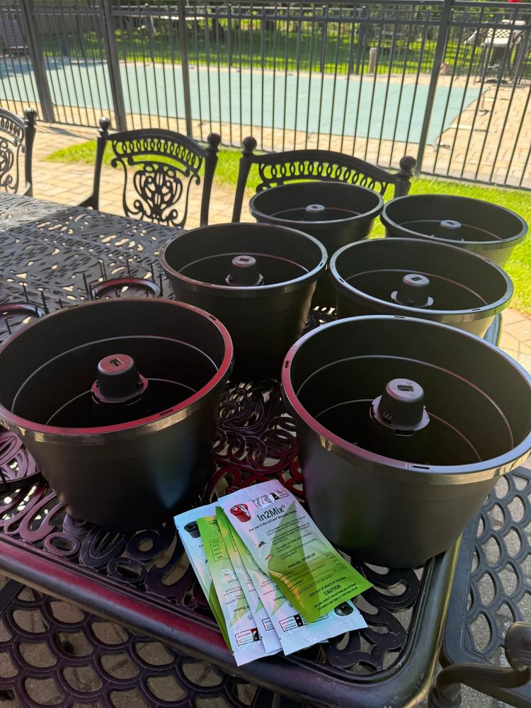 In2Care mosquito stations staged before placement